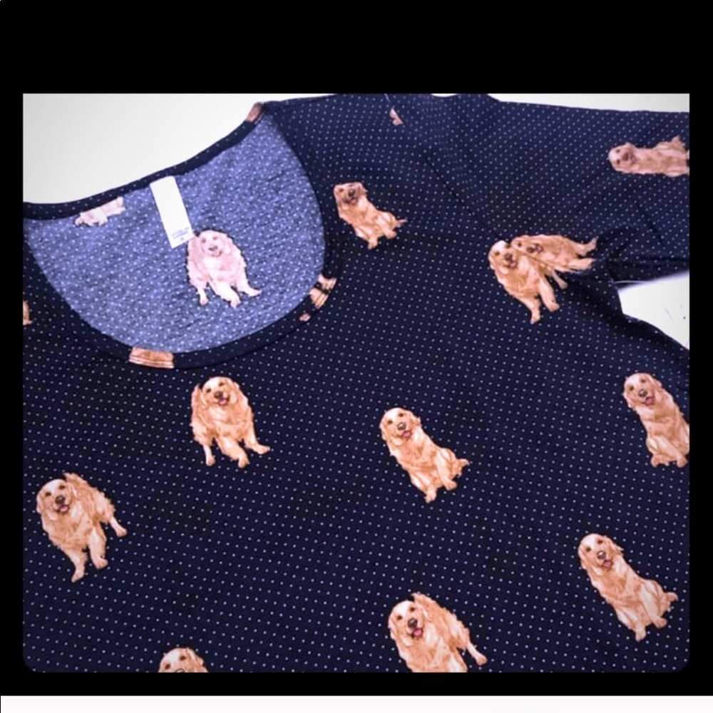 Lularoe Perfect t Golden Retriever Small NWT